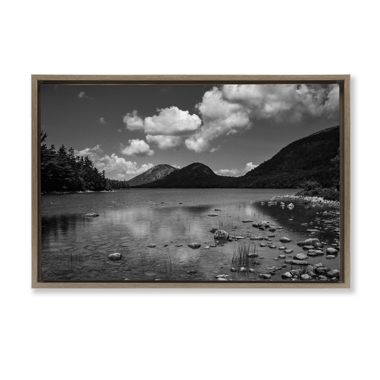 Stupell Industries Cloudy Mountain In The Distance Floating Frame, design by James Rodewald